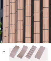 Revêtement mural décoratif en tuiles de terre cuite pour façade résidentielle
