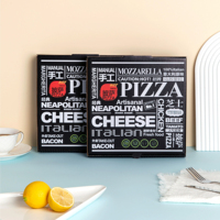 Boîte à pizza en papier kraft durable et solide de qualité alimentaire à triple couche, jetable et à bas prix, avec logo personnalisé, vente en gros