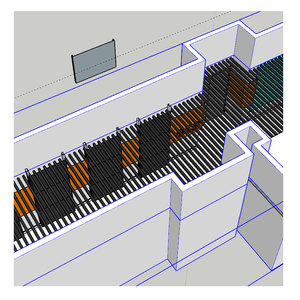Décoration de plafond moderne de bureau perforé Panneaux de plafond en <span class=keywords><strong>tube</strong></span> carré Conception de panneaux de plafond en aluminium isolés - Product Image 3