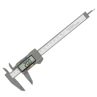 Digital Vernier Caliper LCD Electronic Altimeter Micrometer Measuring Tool Plastic Ruler 0-150mm 0-100mm DIY OEM