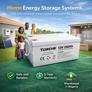 Batería de Gel de 12V 250Ah de Ciclo Profundo AGM, Baterías de Almacenamiento de Plomo-Ácido para Sistemas de Energía Solar, Libre de Mantenimiento - Product Image 1