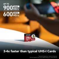 Tarjeta de Memoria Original Lexar Play Pro EX de Alta Velocidad, 256GB, 512GB, 1TB, Clase 10, NS2, para Cámara, Material Plástico, Tarjeta XD