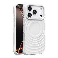 Coque de téléphone en silicone magnétique compatible avec la charge sans fil, revêtement ionique anti-traces de doigts, antichoc aux 4 coins pour iPhone