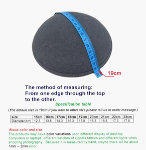 Terciopelo personalizado Kippah bordado Logo étnico judío Boda REGALOS Yarmulke <span class=keywords><strong>Kipa</strong></span> Yarmulka <span class=keywords><strong>sombrero</strong></span> para Bar Mitzvah judaísmo Kippot - Product Image 5