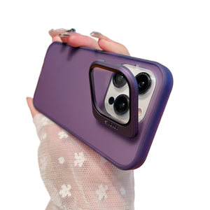 Sensation de peau givrée pour IPhone15ProMax 14Pro support de miroir housse de protection résistante aux chutes 3 - Product Image 1