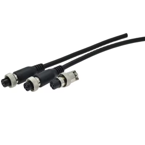 Gx12 kết nối cáp điện góc bên phải ổ cắm không thấm nước 4 pin hàng không công nghiệp cắm ổ cắm hàn cáp kết nối - Product Image 3
