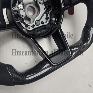 Volant de direction en fibre de carbone et Alcantara le plus populaire pour Audi B9 B8 C8 A4 A6 A7 R8 TT RS A8 Q7 - Product Image 3