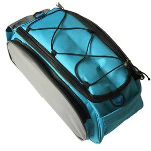 Sac de selle de vélo bleu gris 13L, étanche avec doublure intérieure, sangle amovible pour porte-bagages arrière de vélo de montagne - Product Image 2
