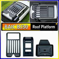 Plateforme de toit en aluminium BJ30 2024 2025 2026 avec échelle latérale et sac de rangement latéral pour 4x4 tout-terrain et Overlanding – Amélioration des accessoires extérieurs