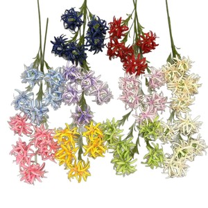 Flores Artificiales de Lirio Araña Monet Garden, 5 Cabezas, Tallo Único, Flor de Seda, Decoración para Bodas y Hogar - Product Image 1