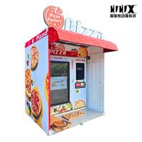 Máquina Expendedora de Pizza Automática para Exteriores, con Pedidos Digitales, Operada con Monedas, Horneado en 3 Minutos, Marca NINIX, 10 Pulgadas