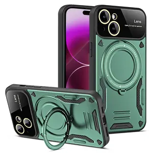 Capa magnética multifuncional para smartphone, protetor de lentes de janelas grandes para iPhone 15 Pro max, capa com desenho magnético