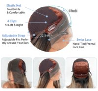 Wig rambut manusia Lace top Wig Yahudi 8A Kosher Buy Wig grosir