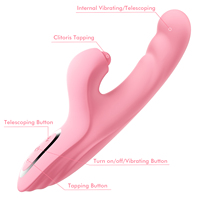 4-in-1 Stoßender G-Punkt-Vibrator mit Klitoris-Stimulation und Heizfunktion, 10 Geschwindigkeiten, IPX6 Wasserdicht, USB-Aufladbar, Silikon-Erwachsenen-Sexspielzeug