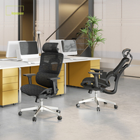 Chaise de bureau ergonomique moderne de luxe pour manager, chaise de direction pivotante réglable en maille pour le travail