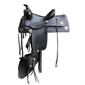 Selle de cheval en cuir véritable BS International pour adultes, selle d'équitation écologique, imperméable, de qualité supérieure, selle de course anglaise - Product Image 2