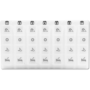 Organizzatore settimanale per pillole, 4 dosi, portapillole portatile PEPE P40003 - Product Image 1
