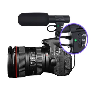 Professional Smartphone Mic Noise-Canceling Condenser Interview Recorder Studio Camera Microphone
