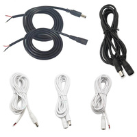 Cable de Alimentación de 5.5X2.1mm, Macho a Hembra, 18awg, 30cm, Conector Adaptador para Tira de Luz LED