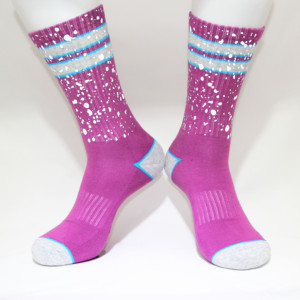 SHANXIN mode stil oem reflektierende glow in <span class=keywords><strong>the</strong></span> dark socken - Product Image 2