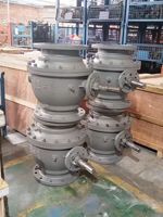 Vanne à boisseau sphérique en acier inoxydable à trunnion/flottante 316L/CF8M/Duplex 2507 de 4 à 16 pouces, classe 300-600, prix compétitif, directement de l'usine