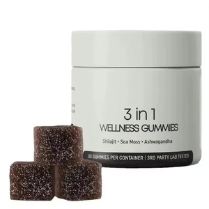 Gummies de Shilajit 3-en-1 testées en <span class=keywords><strong>laboratoire</strong></span>, 30 unités, OEM ODM, complément bien-être à base d'algues marines et d'Ashwagandha - Product Image 3