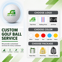 Balles de golf d'entraînement en gros, Surlyn deux pièces, 392 fossettes, 45g, logo personnalisé, multicolores, pour le practice