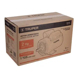 Truper 2 HP Motor eléctrico asíncrono monofásico 1500RPM Velocidad nominal 2800RPM Velocidad 5KW Potencia nominal cerrada para bomba - Product Image 4