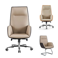 Chaise de bureau de direction moderne en cuir PU de luxe LIYU, dossier haut, pivotante et réglable avec support lombaire pour usage hospitalier