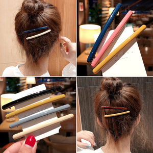 Épingle à <span class=keywords><strong>cheveux</strong></span> à queue de cheval, en résine métallique, en plastique, pour femme, 50 pièces, accessoires, <span class=keywords><strong>barrette</strong></span> - Product Image 3