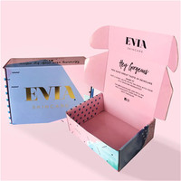 Boîte d'expédition en carton ondulé personnalisée à bas prix avec logo imprimé, écologique, réutilisable, en matériaux recyclés pour vêtements et chaussettes