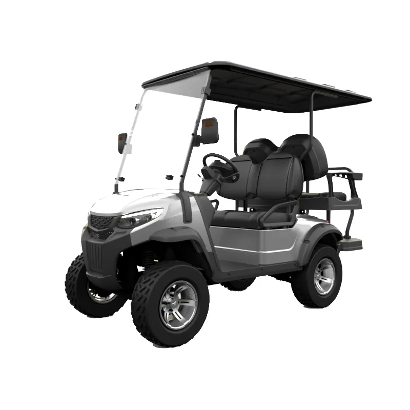 Çin tedarikçisi toptan Golf arabası 2 + 2 koltuklar Off-Road Mini Golf arabası Golf arabası CarsPREDATOR H2 + 2 Golf arabası elektrik