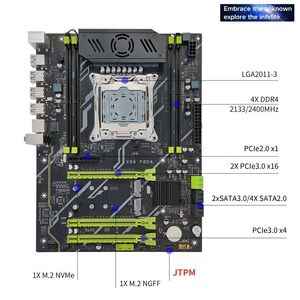 Pandl มาเธอร์บอร์ด X99-P8D4เดสก์ท็อป ATX รุ่นใหม่รองรับ E5 Intel <span class=keywords><strong>Xeon</strong></span> หน่วยความจำ4xDDR4 128GB TPM2.0 UEFI Win11บูตที่ปลอดภัย - Product Image 3