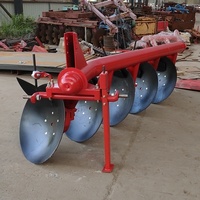 Arado de Discos de Alto Rendimiento de 5 Discos con Estructura de Tubos, Montado en Tractor con Enganche de 3 Puntos, Máquina de Arar para Agricultura Profesional