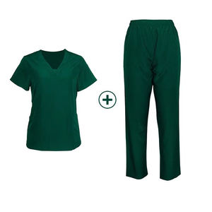 Tenues d'infirmières personnalisées à col en V pour femmes, uniformes médicaux élégants, ensembles de blouses médicales tendance, fabricants de blouses. - Product Image 1