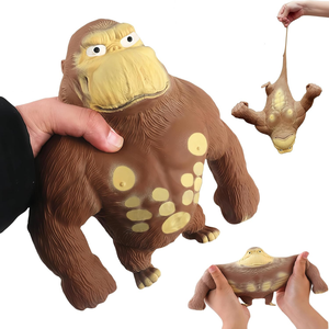 Juguete Antiestrés JITENG, Juguete de Mono Blandito y Elástico Relleno de Goma y Arena, Gorila de Goma Elástico y Estirable para Adultos - Product Image 2