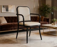 Chaise de bistrot de luxe moderne et personnalisée, imperméable, pour hôtel, café, restaurant commercial, avec accoudoirs rembourrés, pour utilisation en salle de bain