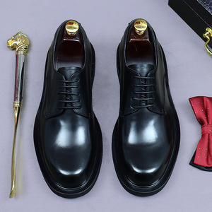 Zapatos Formales de Cuero Vacuno de Grano Completo para Hombre, ASTON M.JAZZ de Alta Calidad, Cierre con Cordones, Transpirables, Ligeros, Antideslizantes, para Oficina y Carrera Profesional - Product Image 4