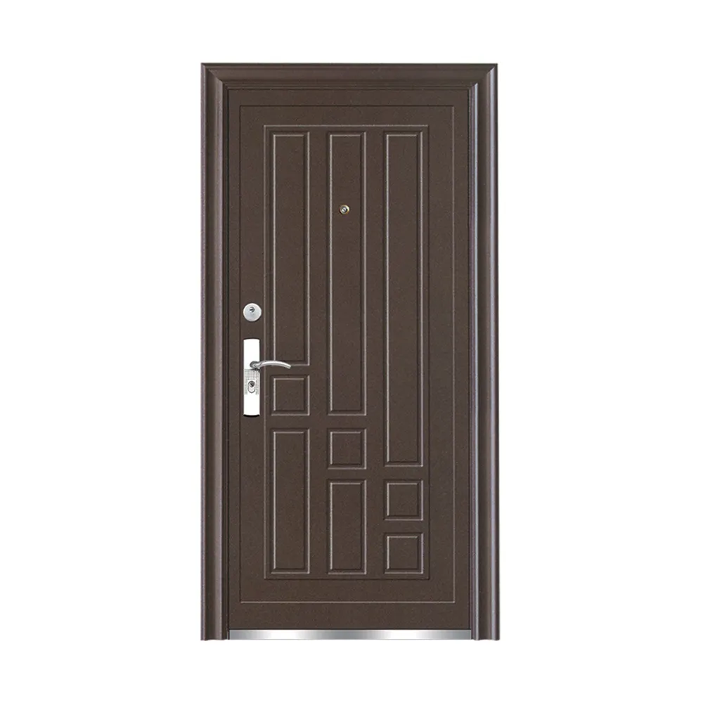 ประตูเหล็กหุ้มเกราะประตูด้านนอกประตูรถหุ้มเกราะทำจากไม้
