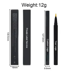 OEM Makeup grosir 23 warna tahan lama halus Eyeliner pena hitam warna-warni Neon cepat kering cair Eyeliner