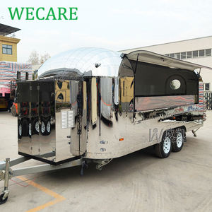 전체 주방 장비를 갖춘 Wecare 스트리트 피자 푸드 트럭 모바일 취사 음식 트레일러 - Product Image 4