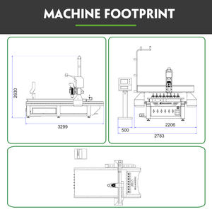 1500x1500mm CNC Machine bois routeur ensemble haute précision CNC routeur Machine - Product Image 4