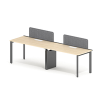 Poste de travail modulaire en bois personnalisé et moderne pour les bureaux d'entreprises commerciales