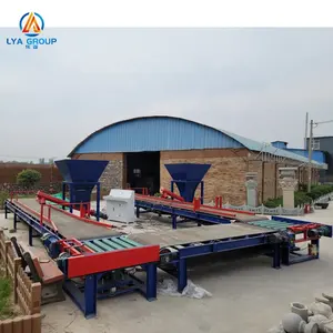 Automatic Pre Cast Concrete Block Making Machine Pebble Artificial Faux Stone Production Line For Paving Stones