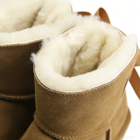 Bottes de neige mi-mollet tendance hiver, chaudes, douces, en velours, confortables, avec nœud, imperméables, antidérapantes, légères, support de logo personnalisé, ODM