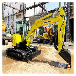 รถขุดขนาดเล็กมือสอง Yanmar Vio55-5B Vio55 Vio 55 55-5B 5 ตัน EPA CE ของแท้จากญี่ปุ่น รถตีนตะขาบแบบมือสอง พร้อมแขนขุดแบบสวิง - Product Image 1