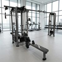Système de croisement de câbles multi-stations 5-en-1 pour salle de sport commerciale, entraîneur complet avec poulie réglable, certifié CE ISO OEM
