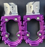 Aluminium-Fußrasten (breit) für Sur-Ron Ultra Bee Light Bee X – Übergroße, verlängerte, niedrigere Fußstützen für Offroad-Dirtbikes und E-Motorräder