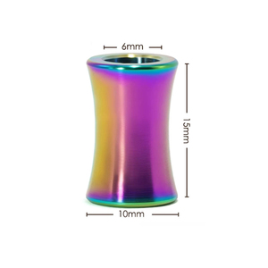 Perle de cordon en titane de taille <span class=keywords><strong>personnalisable</strong></span> - Léger, durable, pendentif de survie pour usage en extérieur - Product Image 3