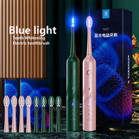 Cepillo de Dientes Eléctrico Sónico de Fábrica con Pantalla LED, Cerdas Suaves, Resistente al Agua IPX7, Recargable por USB, Batería de 400mAh, 4 Modos